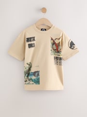 Stone Jurassic World 100% Cotton T-Shirt (3-16yrs) - Image 1 of 4