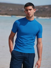 Cobalt Blue Active Short Sleeve Rash Vest - Image 1 of 1