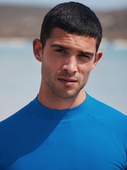 Cobalt Blue Active Short Sleeve Rash Vest - Image 4 of 9