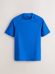 Cobalt Blue Active Short Sleeve Rash Vest - Image 5 of 9