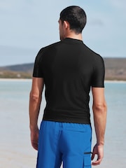 Black Active Short Sleeve Rash Vest - Image 4 of 5