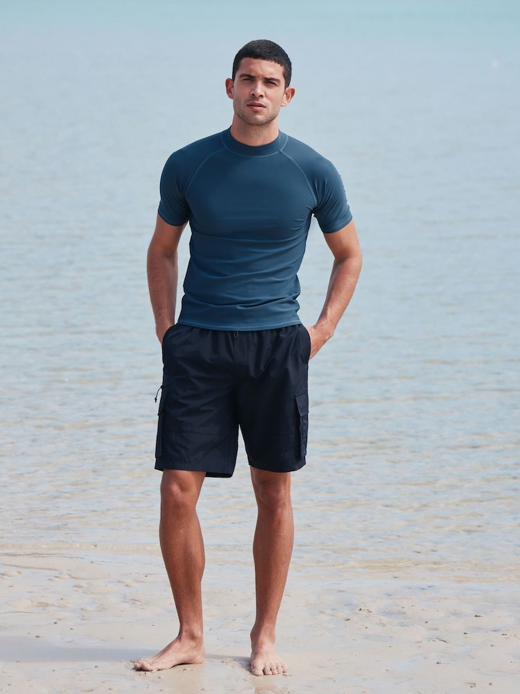 Slate Grey Active Short Sleeve Rash Vest - Image 2 of 9