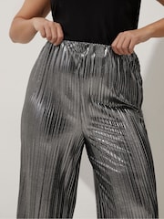Yours Curve Silver Limited Pleated Trousers - Image 5 of 6