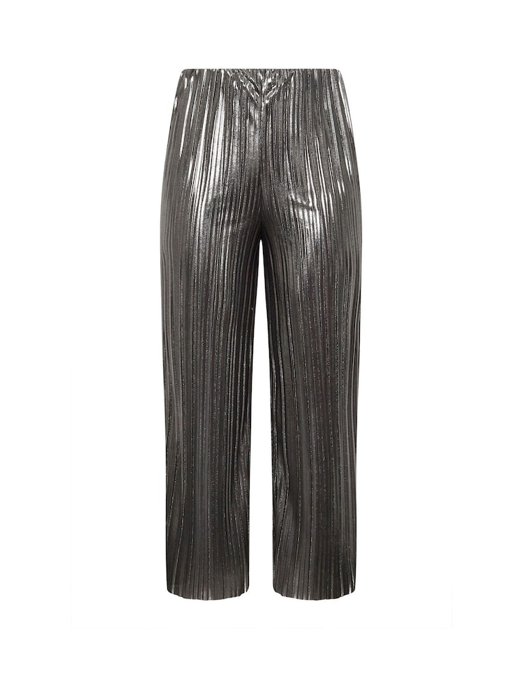 Yours Curve Silver Limited Pleated Trousers - Image 6 of 6