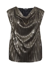Yours Curve Gold Limited Cowl Neck Vest - Image 5 of 5
