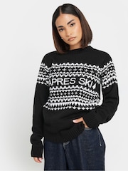 PixieGirl Petite Black Apres Ski Jumper - Image 3 of 5