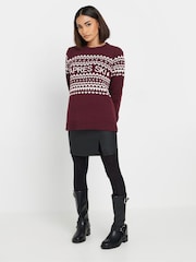 PixieGirl Petite Red Apres Ski Jumper - Image 2 of 5