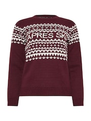 PixieGirl Petite Red Apres Ski Jumper - Image 5 of 5