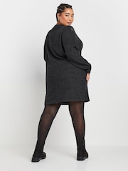 Cinza - Yours Curve Asimétrico Studded Dress - Imagem 3 de 5