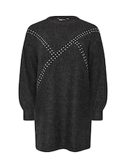 Cinza - Yours Curve Asimétrico Studded Dress - Imagem 5 de 5