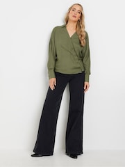 Verde - Blusa asimétrica de botones de Long Tall Sally - Imagen 2 de 5