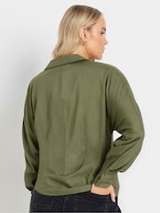 Verde - Blusa asimétrica de botones de Long Tall Sally - Imagen 3 de 5