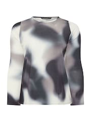 Yours Curve Limited Blur Blusa de manga comprida - Imagem 5 de 5