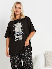 Yours Curve Tatty Teddy Dreams Come True 100% Cotton Pyjamas Set - صورة 3 من 5