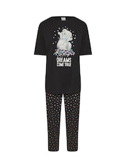 Yours Curve Tatty Teddy Dreams Come True 100% Cotton Pyjamas Set - صورة 5 من 5