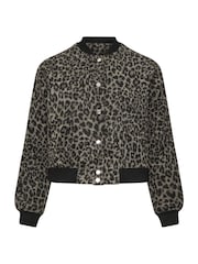 Yours Curve Natural Limited Bomber Jacket - Image 5 of 5