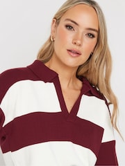 Long Tall Sally Red Knitted Polo Jumper - Image 4 of 5