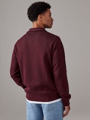 Lacoste Regular Fit Quarter Zip Neck 100% Cotton Sweatshirt - Image 2 of 5