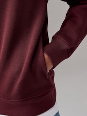 Lacoste Regular Fit Quarter Zip Neck 100% Cotton Sweatshirt - Image 4 of 5