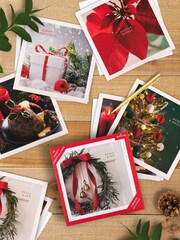 Hallmark Green 30 Pack Christmas Cards in 5 Photographic Designs - Image 1 of 4