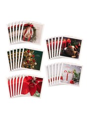 Hallmark Green 30 Pack Christmas Cards in 5 Photographic Designs - Image 3 of 4