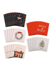 Hallmark White 30 Pack Christmas Cards in 5 Festive Designs - Image 3 of 4