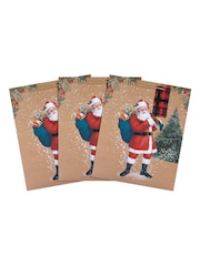 Hallmark 3 Pack Brown Christmas Gift Bags in 1 Santa Design - Image 4 of 4
