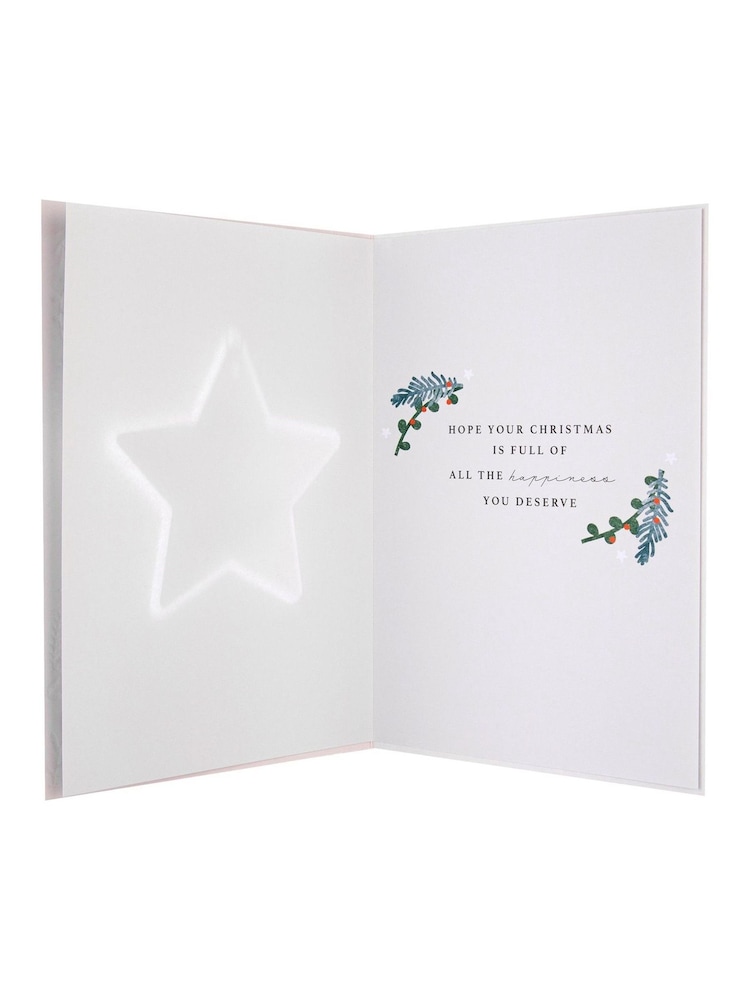 Hallmark Red Keepsake Bauble Design Christmas Card for Son - Image 4 of 4