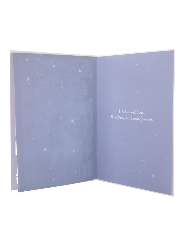 Hallmark Blue Night Time Scene Christmas Card for Fiance - Image 4 of 4