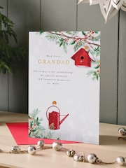 Hallmark White Bird House Christmas Card for Grandad - Image 1 of 4