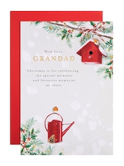 Hallmark White Bird House Christmas Card for Grandad - Image 2 of 4