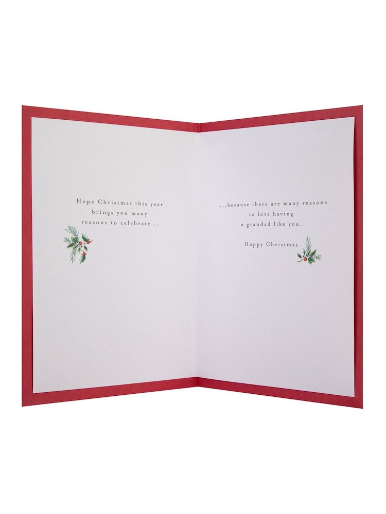 Hallmark White Bird House Christmas Card for Grandad - Image 4 of 4