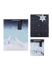 Hallmark 3 Pack Blue Christmas Gift Bags in 3 Arctic Designs - Image 3 of 4