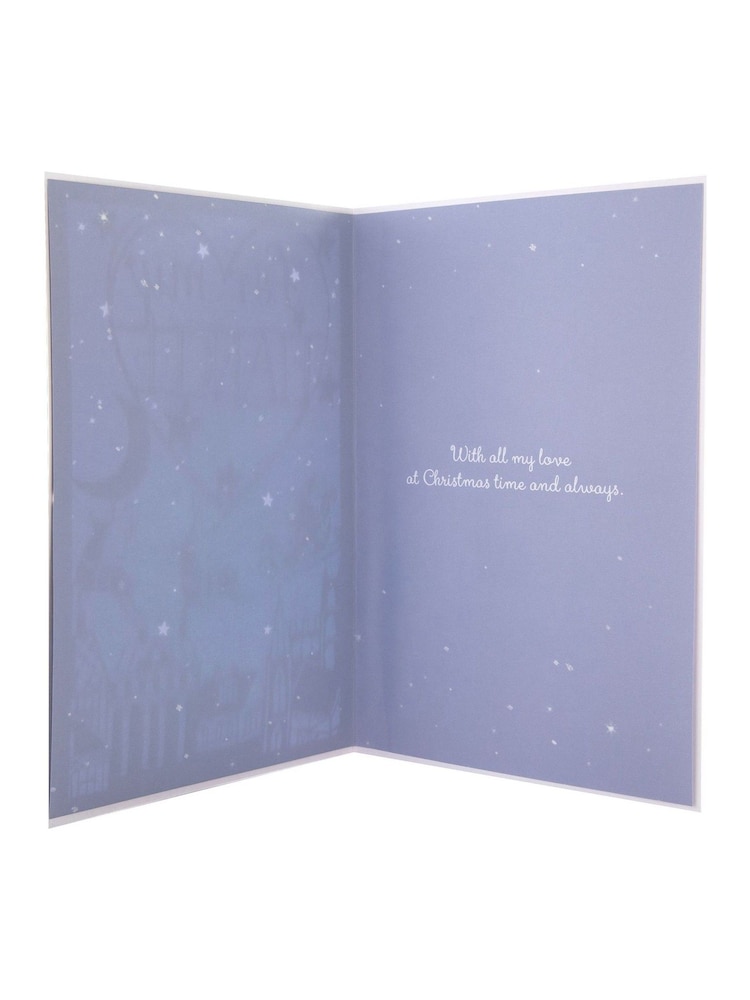 Hallmark Blue Night Time Scene Christmas Card for Fiancé - Image 4 of 4
