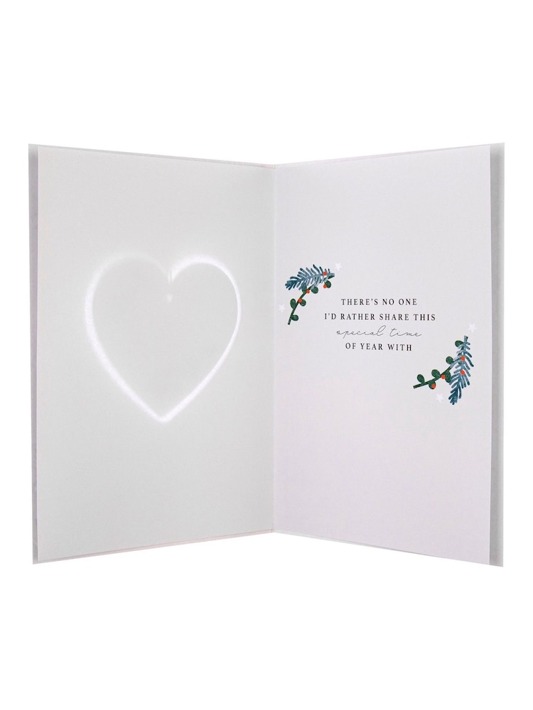 Hallmark White Keepsake Bauble Design Christmas Card for Wife - Image 4 of 4