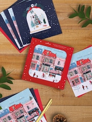 Hallmark 16 Piece White Christmas Cards in 2 Snowy Scene Designs - Image 1 of 4