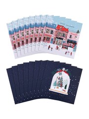 Hallmark 16 Piece White Christmas Cards in 2 Snowy Scene Designs - Image 3 of 4