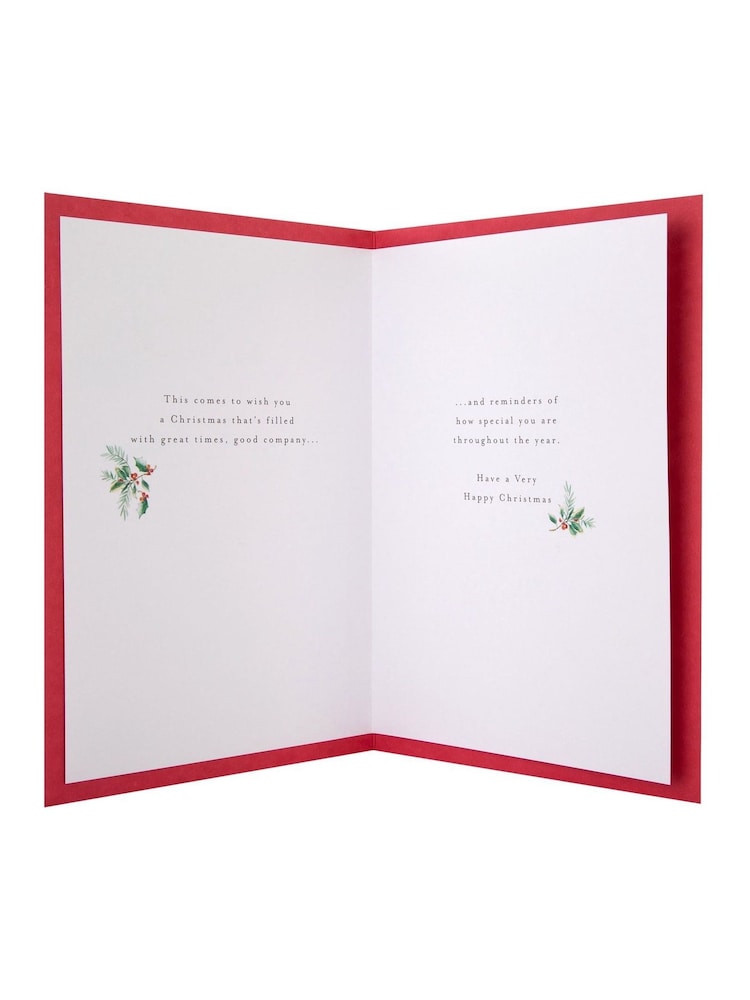 Hallmark White Bicycle & Door Christmas Card for Brother - Image 4 of 4