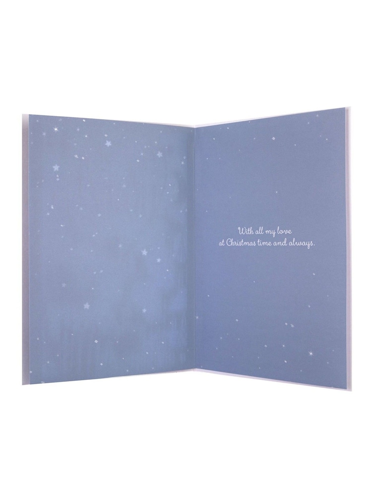 Hallmark Blue Night Time Scene Christmas Card for Husband - Image 4 of 4