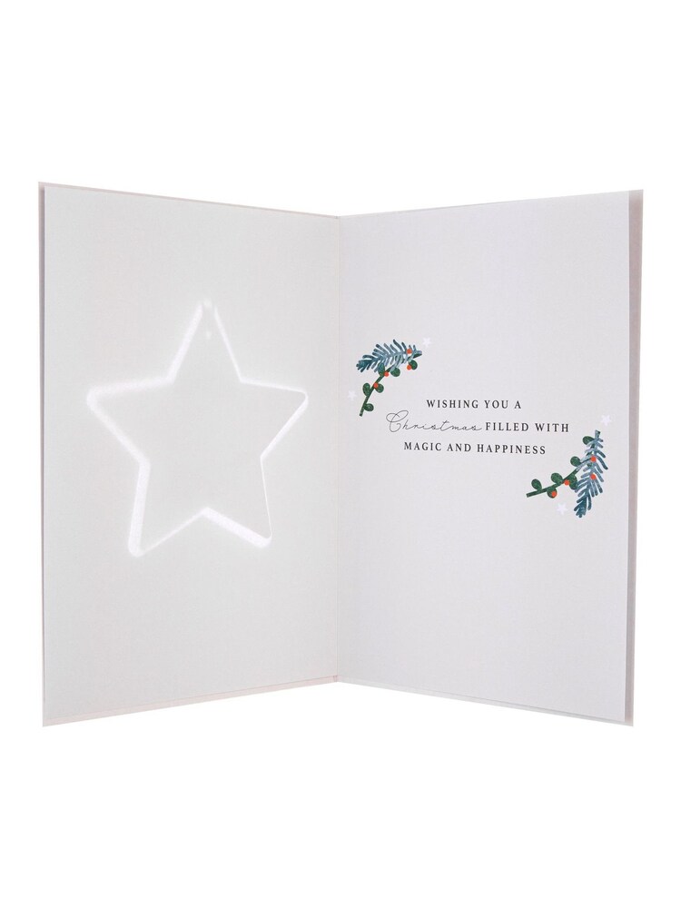 Hallmark White Keepsake Bauble Design Christmas Card for Daughter - Image 4 of 4