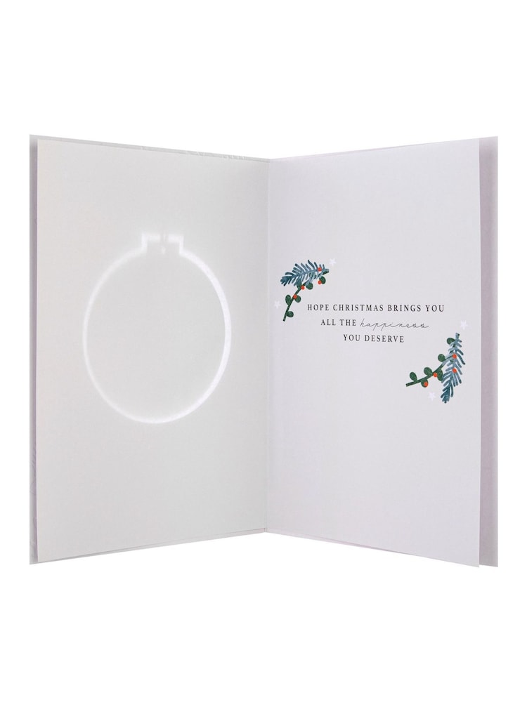 Hallmark Red Keepsake Bauble Design Christmas Card for Dad - Image 4 of 4