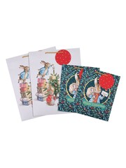 Hallmark 4 Pack Green Christmas Gift Bags in 2 Peter Rabbit Designs - Image 4 of 4