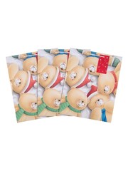 Hallmark 3 Pack Red Christmas Gift Bags in 1 Forever Friends Design - Image 4 of 4