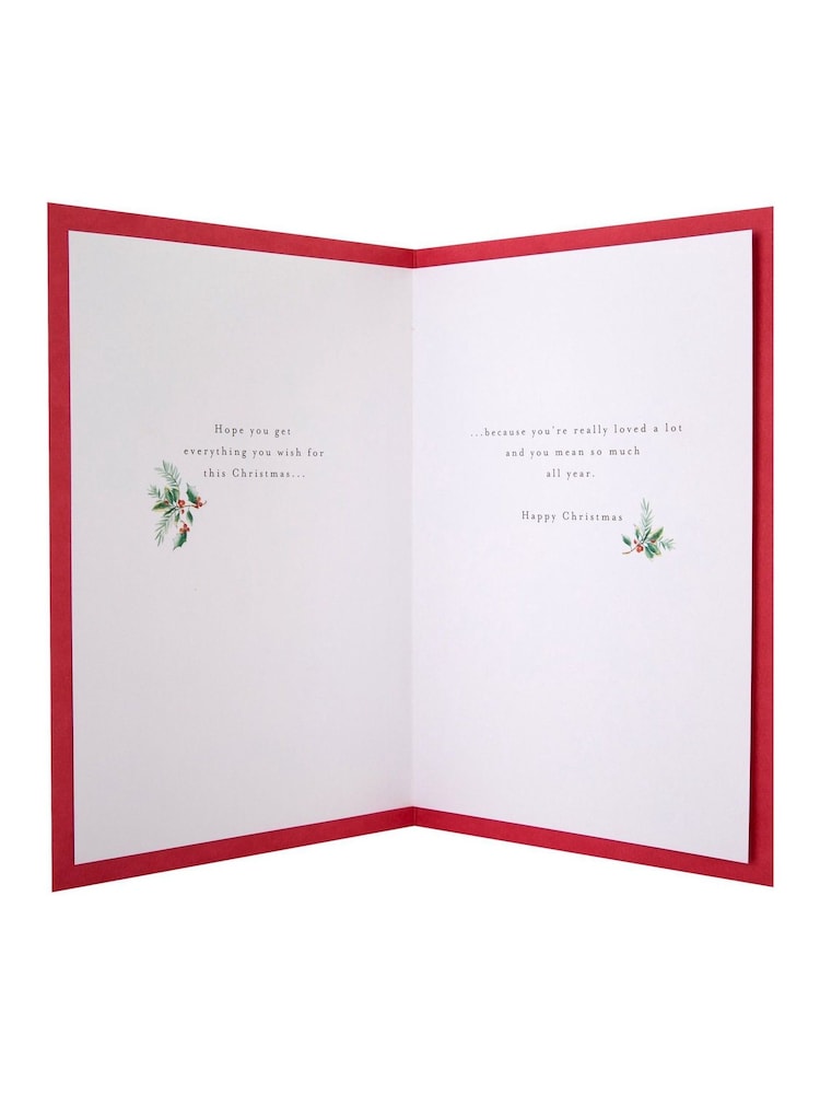 Hallmark Blue Cocktails & Canapés Christmas Card for Sister - Image 4 of 4