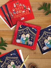 Hallmark Blue 16 Pack Christmas Cards in 2 Festive Designs - Image 1 of 4
