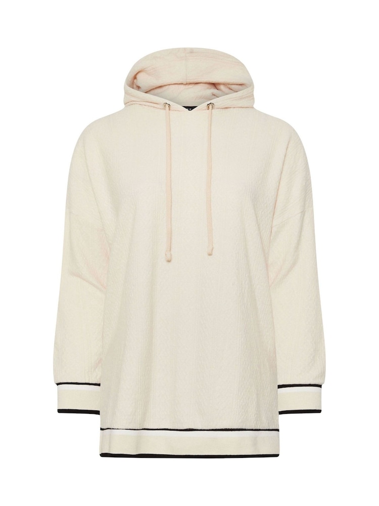 Yours Curve Natural Structured Hoodie - Image 5 of 5 Yours Curve Natural Structured Hoodie - Image 5 of 5