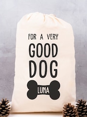 Personalised 100% Cotton Good Dog Christmas Sack by Loveabode - Image 2 of 5