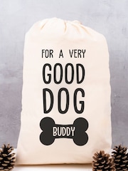 Personalised 100% Cotton Good Dog Christmas Sack by Loveabode - Image 3 of 5