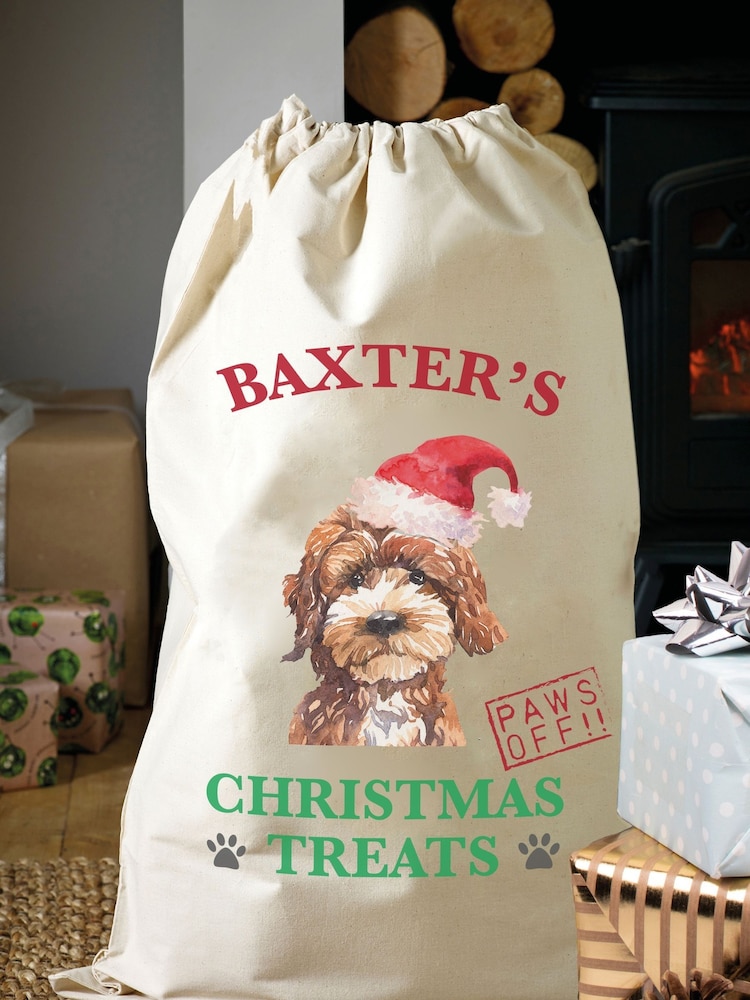 Personalised Dog Bread Christmas Sacks by Loveabode - Image 2 of 4