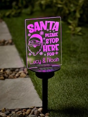 Personalised Solar Christmas Garden Light by Loveabode - Image 1 of 4